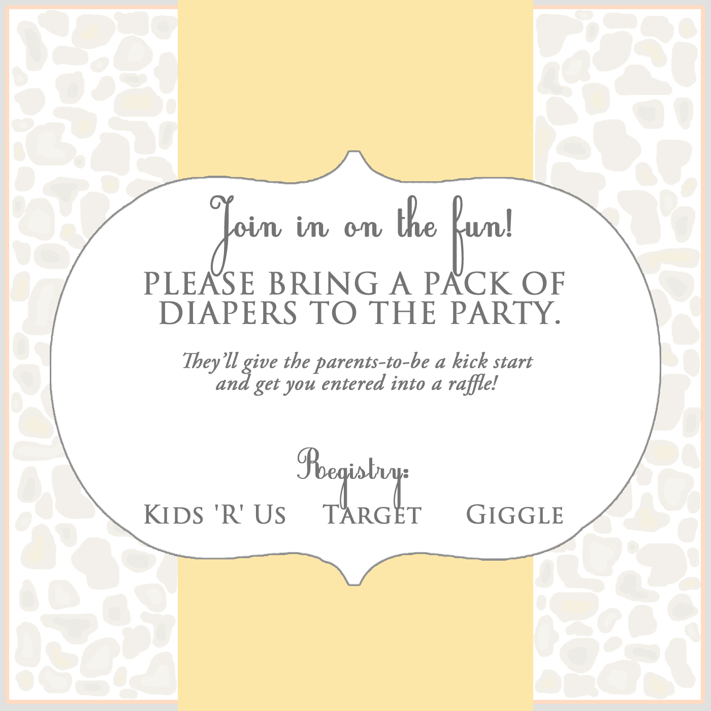 with pre purchased baby shower invitations the invitations had a ...