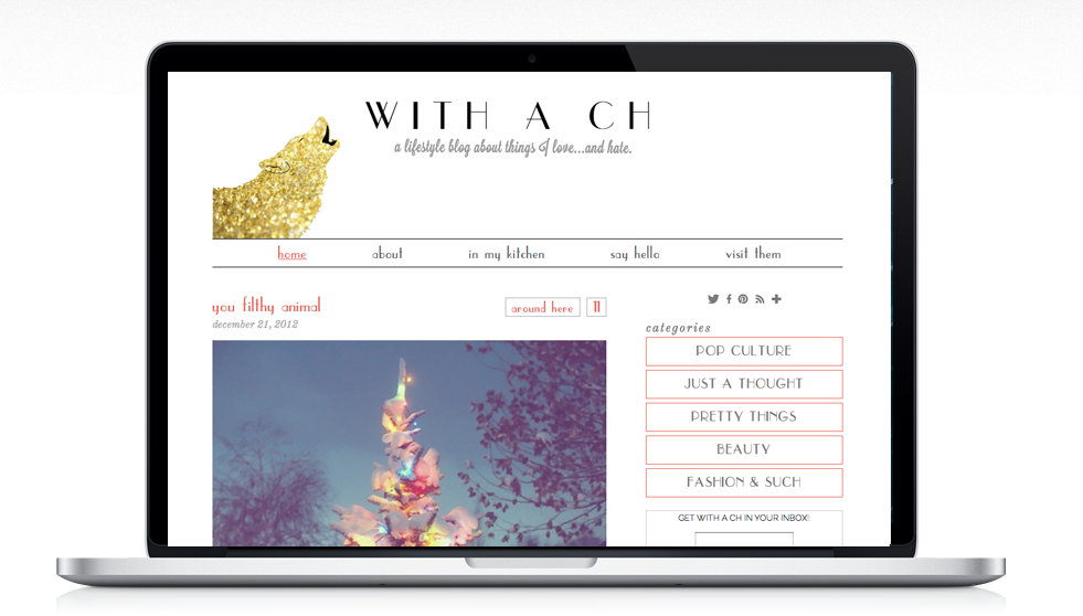 Blog Design | With A C.H. – Victoria McGinley Studio