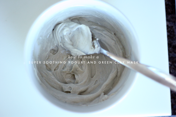 diy yogurt mask | via vmac+cheese
