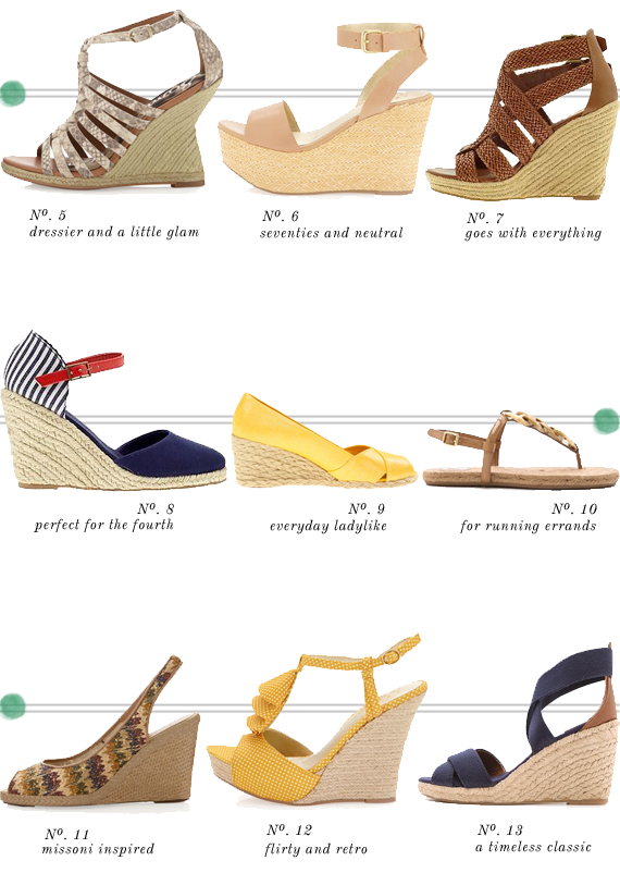 espadrille wedges and sandles