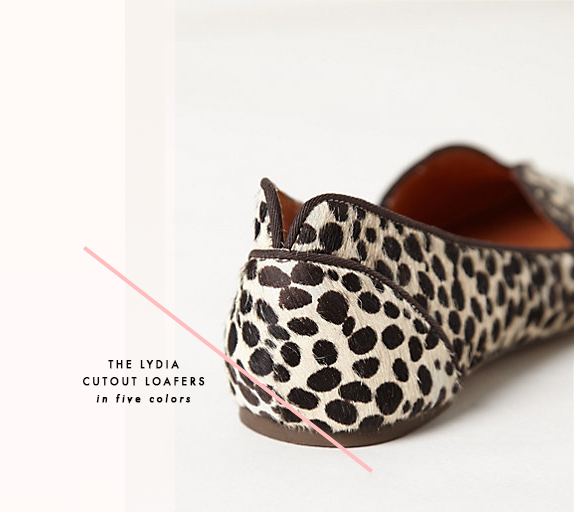dalmation print loafer - from anthropologie