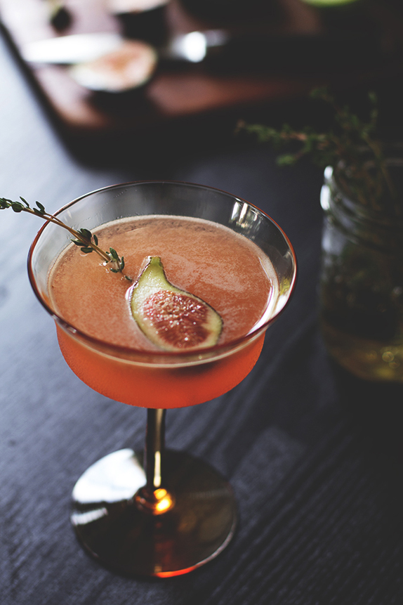 fig and thyme cocktail