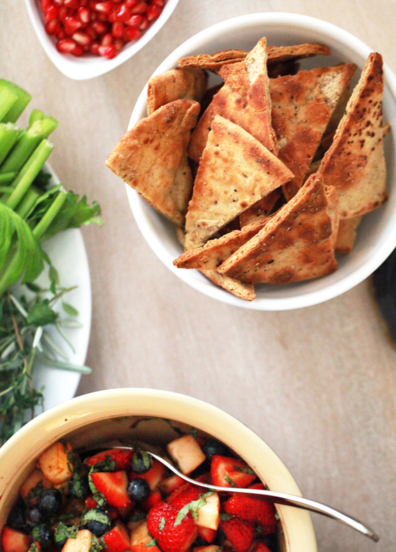 baked pita chips